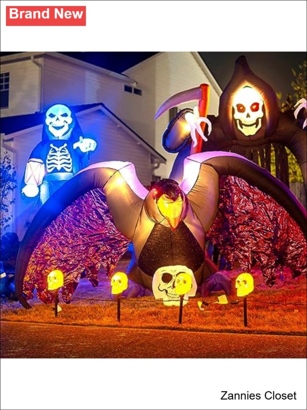 🎄 2 Set Inflatable Air Blower Fan Replacement with LED Light String for - Picture 5 of 5